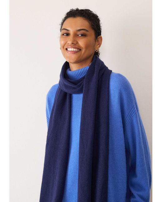 Loop Cashmere Blue Lofty Cashmere Scarf