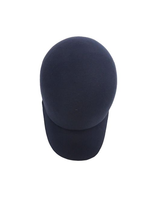 DORIA 1905 Blue Wool Felt Baseball Hat for men