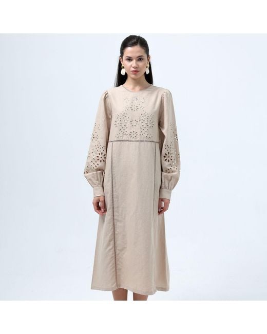 Thisisu Collection Natural Neutrals Clara Maxi Dress
