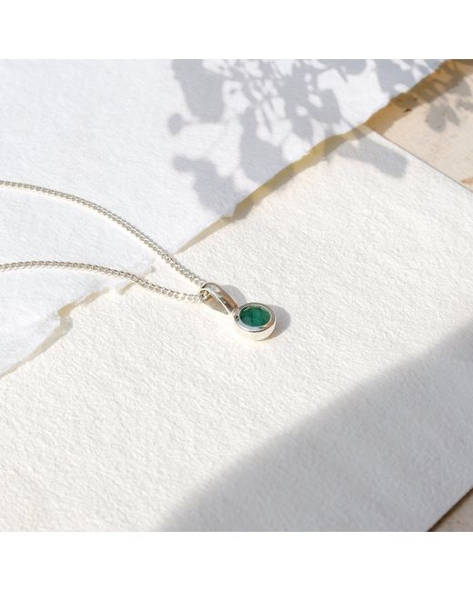 Charlotte's Web Jewellery Metallic May Birthstone Charm Necklace