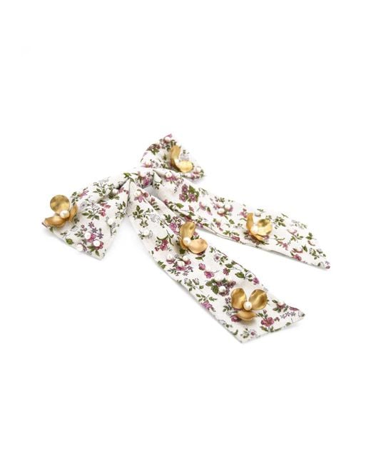 ADIBA Natural Neutrals Cherry Blossom Handmade Beaded Barrette