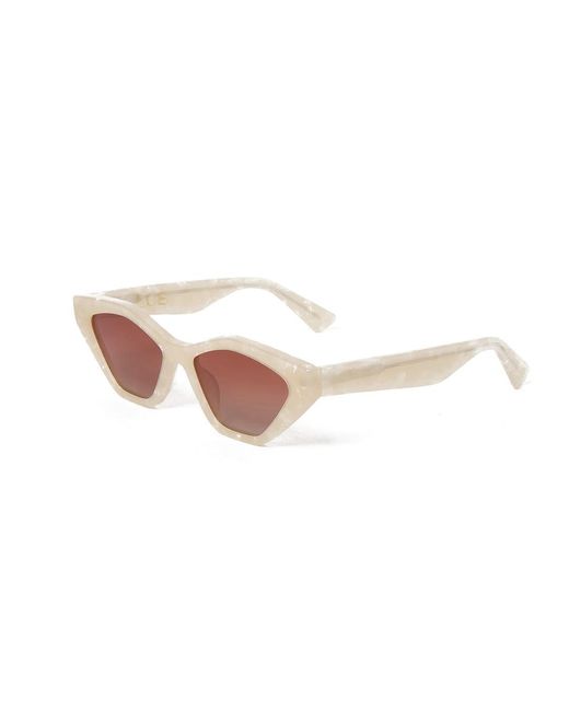 ARMS OF EVE White Neutrals Jagger Sunglasses
