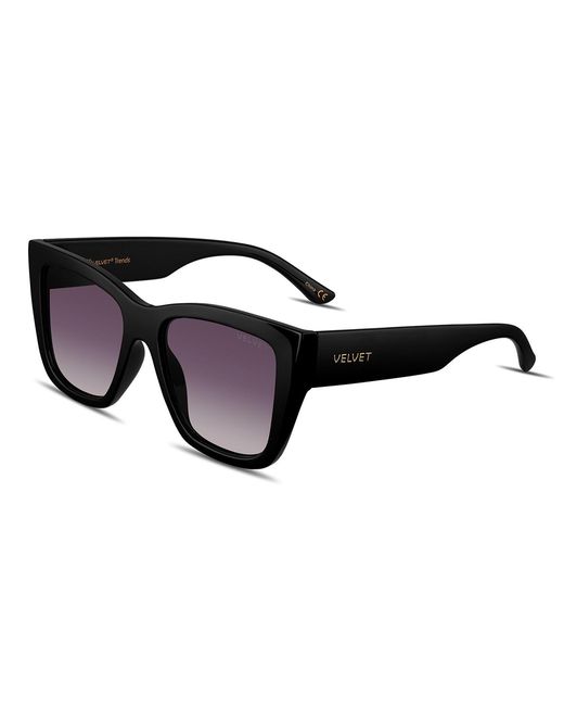 Velvet Eyewear Brown Square Sunglass Style