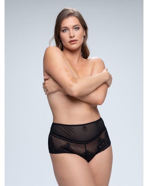 BonBon Lingerie Black Mara High Waisted Panty