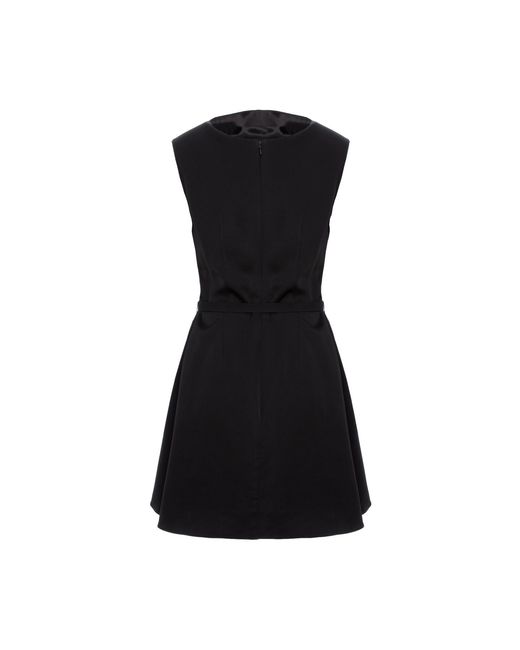 AVENUE No.29 Black Cowl Neckline A Line Viscose Mini Dress