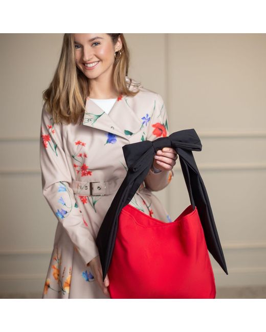 RainSisters Red Queen Bow Tote Bag