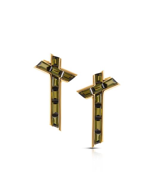 Kasun Metallic Lucky Star Earrings