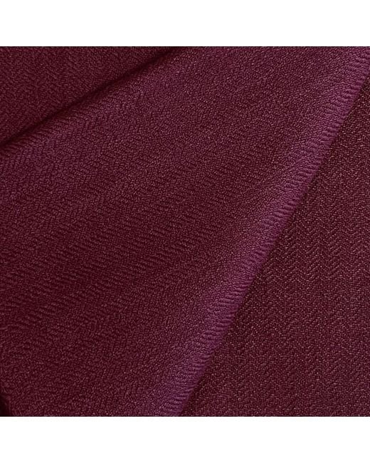 Heritagemoda Purple Neutrals Burgundy Handwoven Wool-Silk Scarf