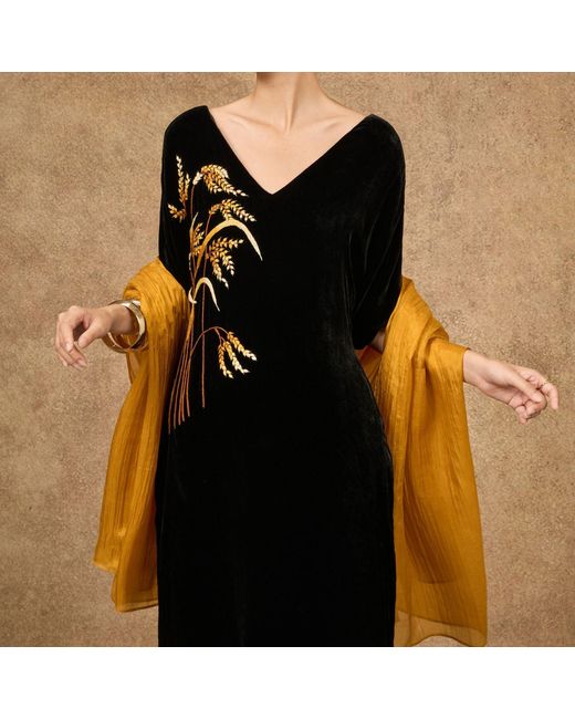 Silk and Bears Orange Silk Scarf – Hand-Dyed Mulberry Silk Shawl, Wedding & Evening Wrap
