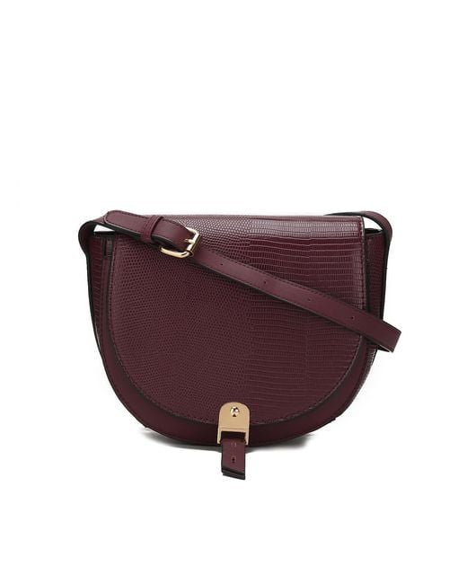 Mkf Collection - J'omor Purple Adalyn Embossed Crossbody Bag