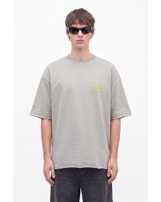 mysimplicated Gray Reality Oversized T-Shirt for men