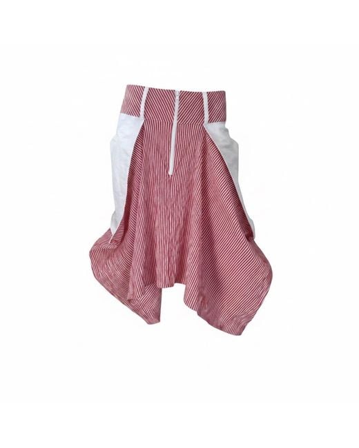 SNIDER Purple Stoplight Drawstring Skirt