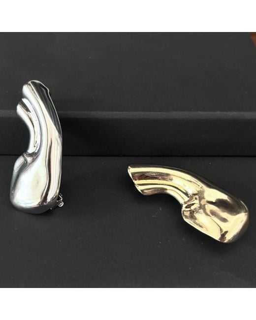 London Atelier Byproduct White Ear Cuff Earring One Piece