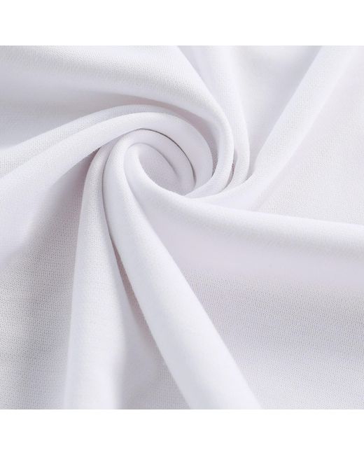 Smart and Joy White Thin Trim On Collar T-Shirt for men