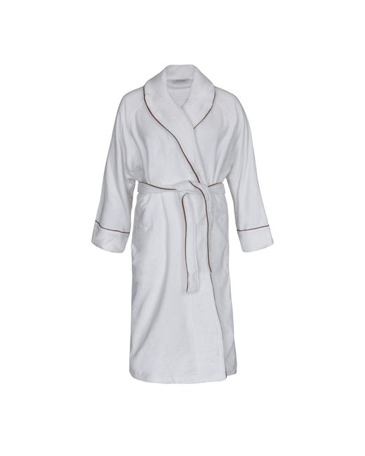 Pasithea Sleep Gray Organic Cotton Velour Robe for men