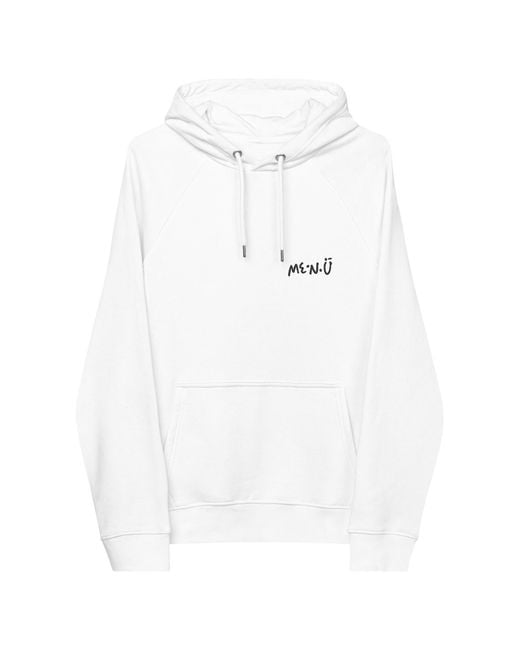 Anchor and Crew White Twelve Me.N.U Editions Organic Cotton Hoodie