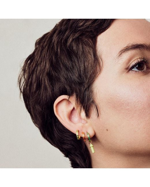 Après Youth Metallic Spark Enamel Earrings