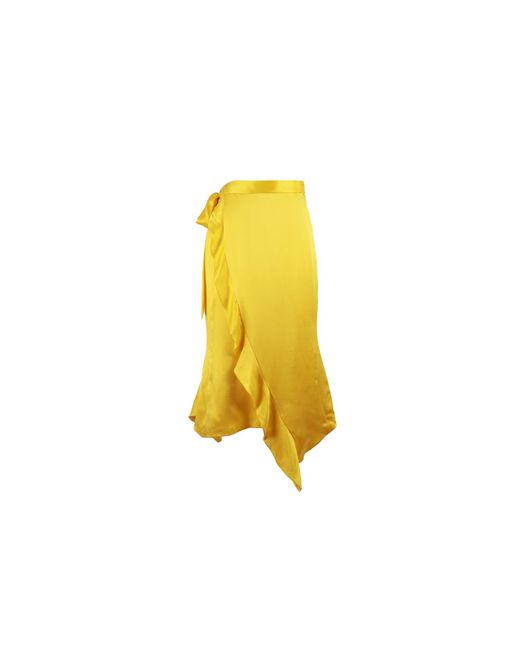 Emma Wallace Yellow Sakura Wrap Skirt