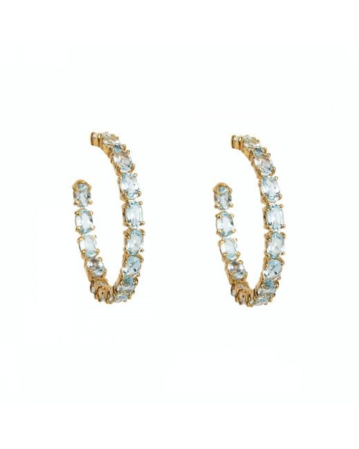 Bounkit Metallic Margaret Hoops Quartz