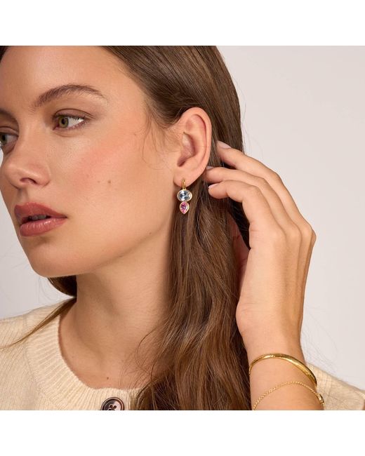 Dower & Hall Blue Topaz Tutti Frutti Earrings