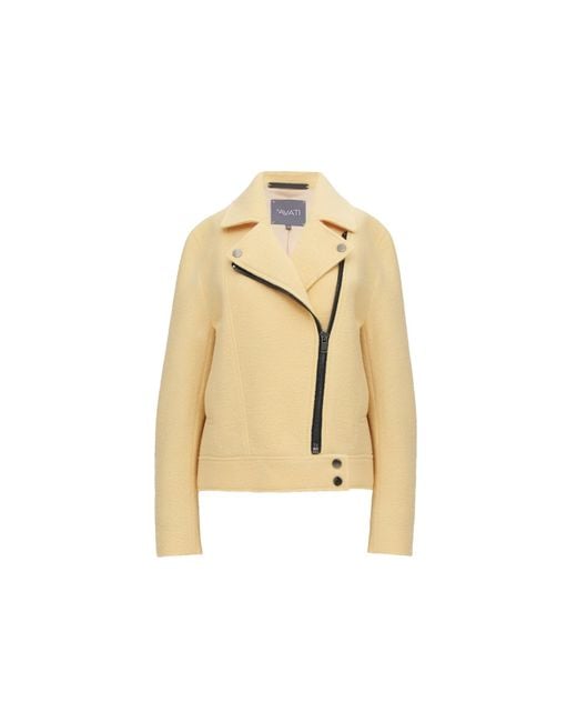 InAvati Natural Biker Style Jacket With Zipper Details