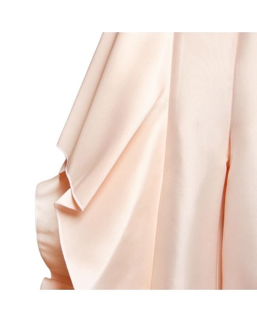 Madebyza Pink Blush Sculptural Wide-Leg Trousers