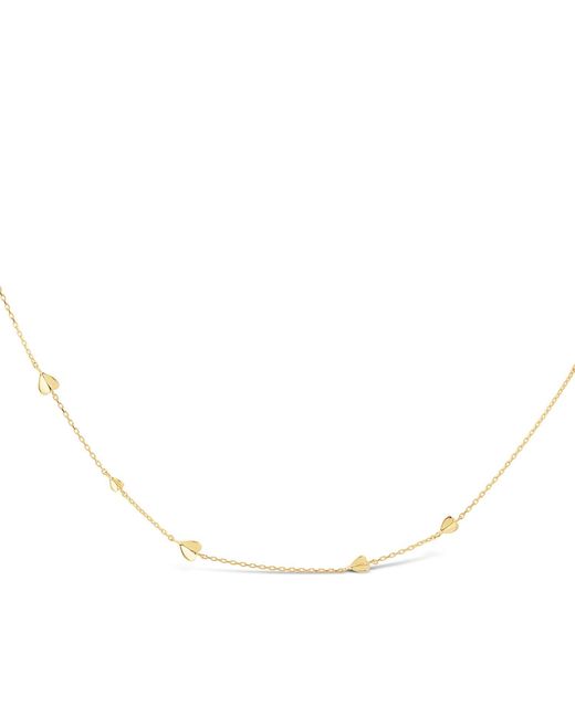 Dinny Hall Metallic Bijou Folded Heart Necklace