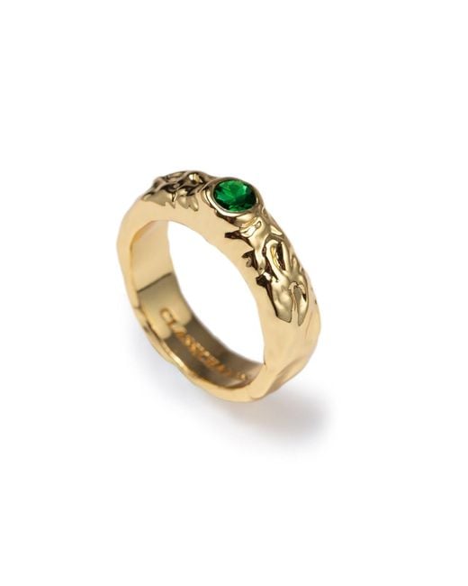 Classicharms Metallic Sylvie Molten Emerald Stackable Ring