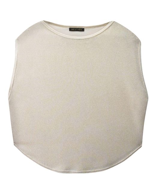 Me & Thee Natural Neutrals Needs Must Ivory Lurex Tee