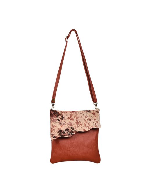 Owen Barry Red Cowhide Crossbody Bag Tuscan Acido On Burnt Stevie