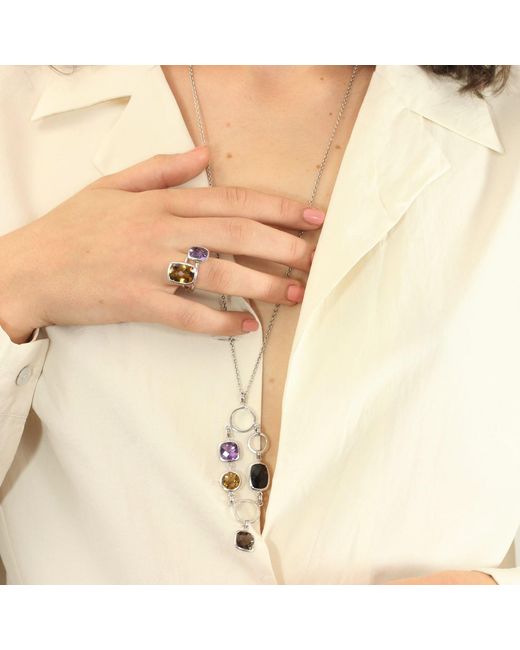The Jewellery Store London Purple Desert Dusk Amethyst Ring