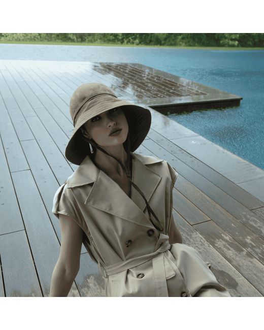 DORIA 1905 Safari Rainproof Fabric North-West Hat in Brown | Lyst