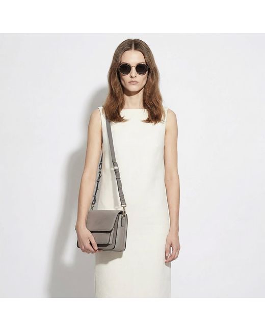 BELYSA Brown Olga Leather Crossbody