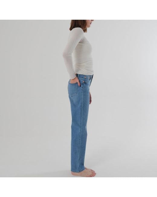 Her & Glory Blue Mary Slim Straight Leg