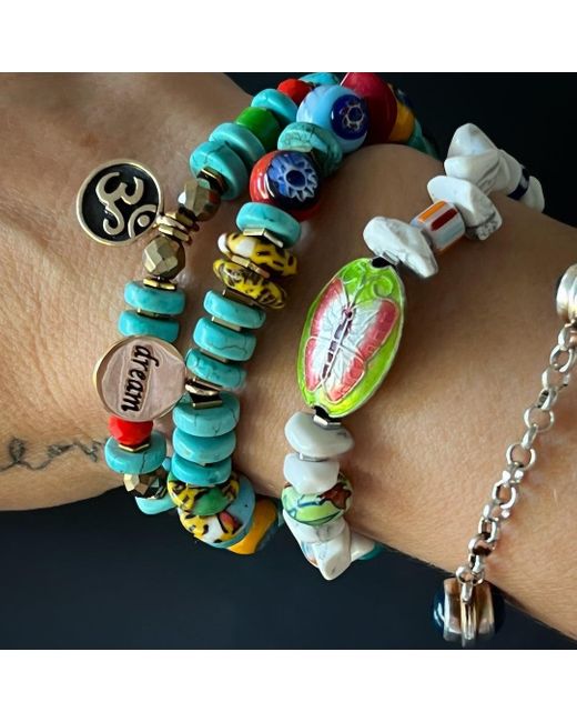 Ebru Jewelry Blue Cycle Of Life Butterfly Bracelet
