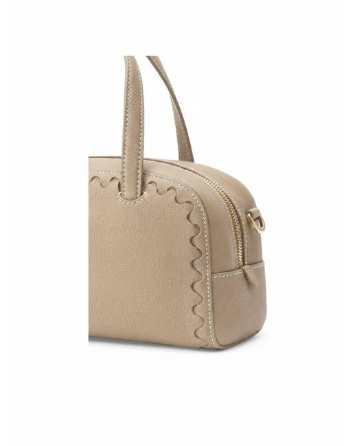 Orange Cube Natural Mosaic Boston Hand Bag