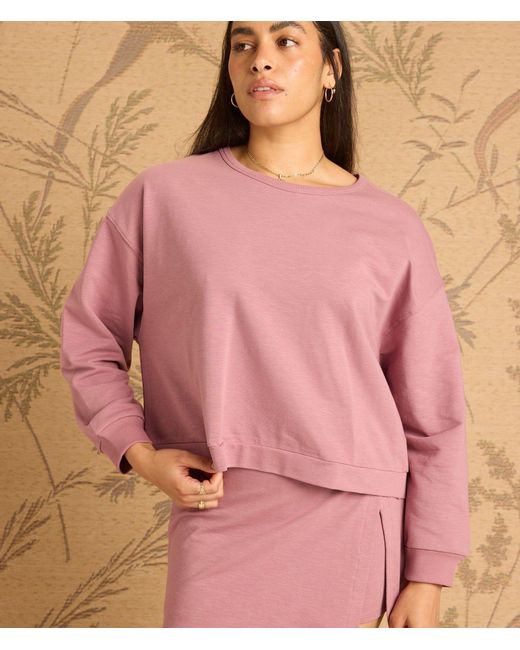 Known Supply Pink Asymmetrical Cotton Skort
