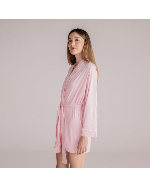 Reve Sleepwear Pink Tencel Robe