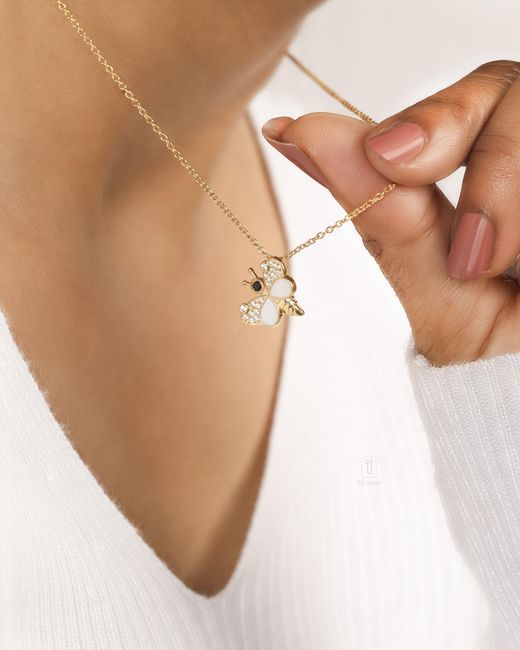 The Jewelz Metallic Flutter Muse Butterfly Pendant