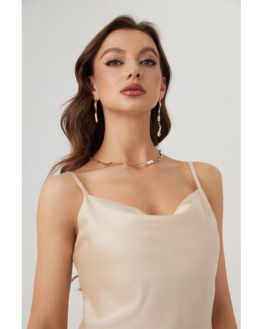 Classicharms Metallic Asymmetrical Molten Baroque Pearl Earrings