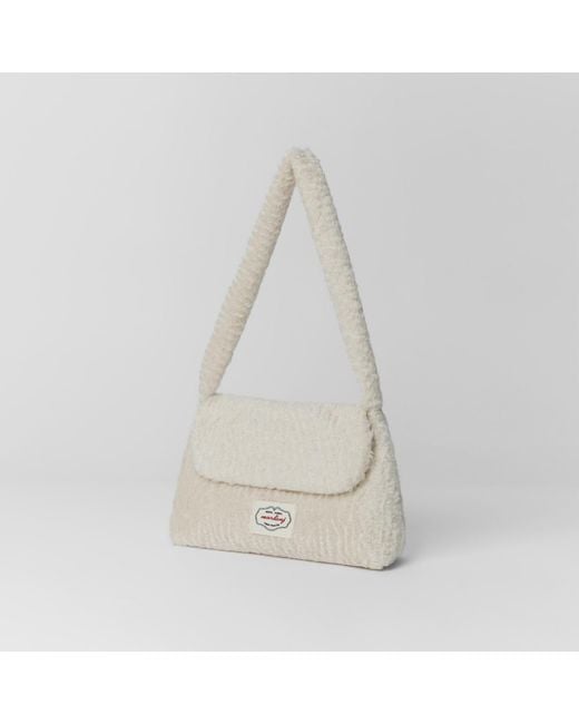 MARHEN.J Metallic Recycled Polyester Snap Closure Tote