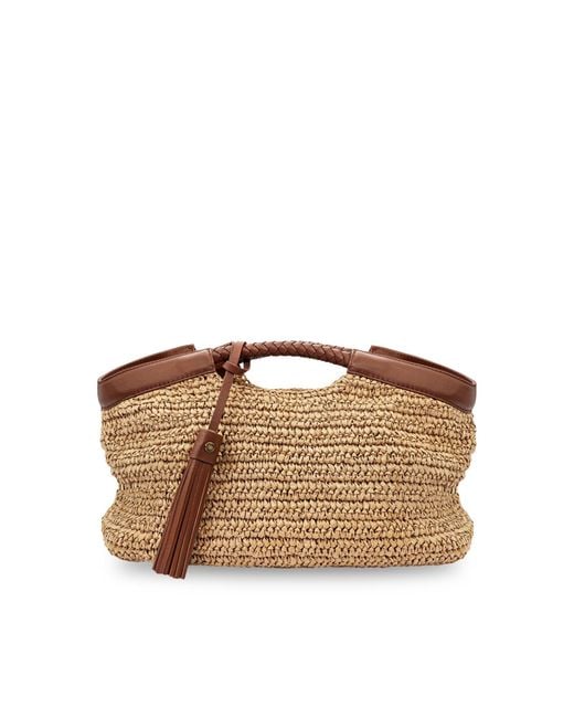 Apatchy London Brown The Raffy Grab Bag With Leather Trim