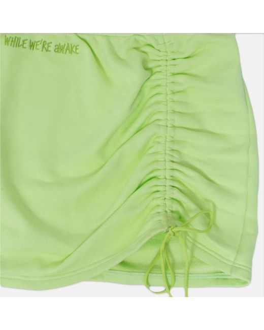 While We're Awake Green Mini Skirt