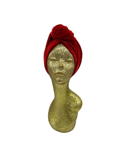 Julia Clancey Red Classic Madam Ruby Turban