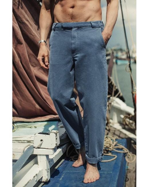&SONS Trading Co Blue Easy Chino for men