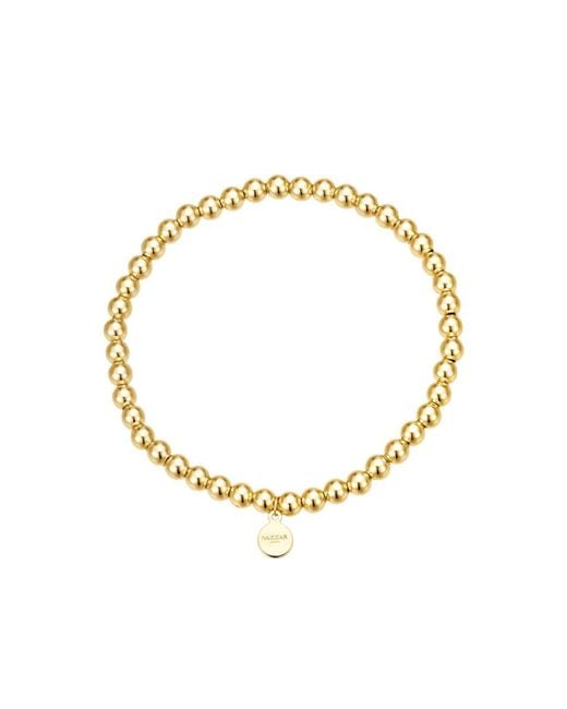 Nazzar Metallic Beaded Stretch Bracelet