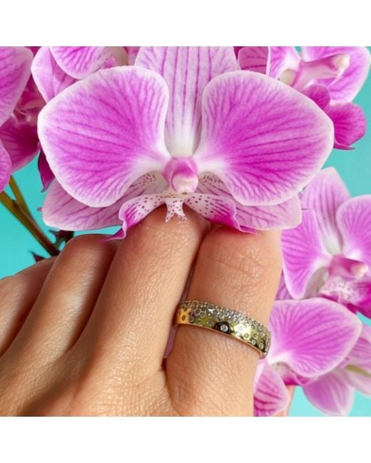 Native Gem Metallic Champagne Fizz Ring