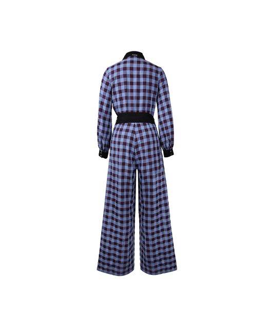 Emma Wallace Blue Furle Jumpsuit