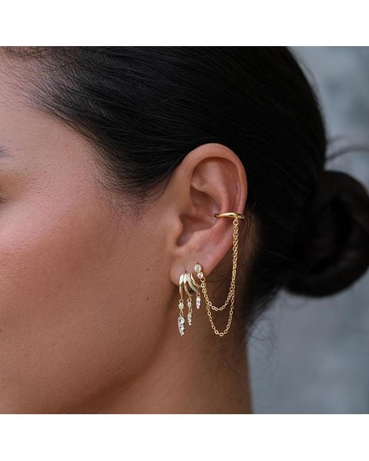 Aaria London Metallic Cleo Hoop