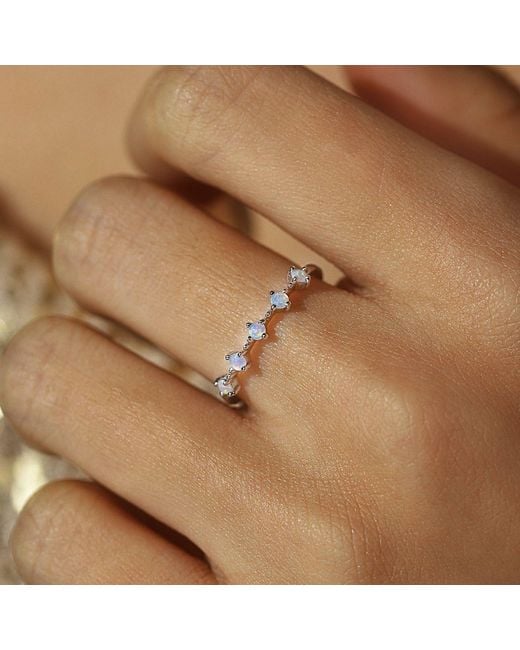 Azura Jewelry New York Metallic Celestial Opal Ring Vermeil